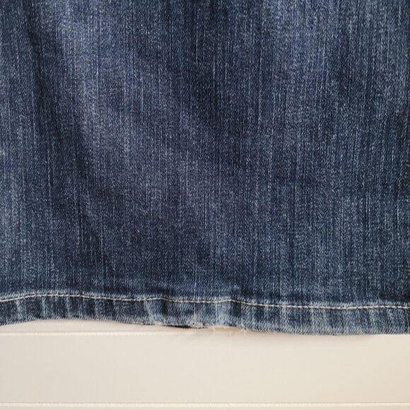 White House Black Market Jeans Womens Size 8R Bootcut Dark Blanc Fit - Picture 6 of 8